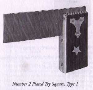 Stanley No. 2 Plated Try Square Type 1