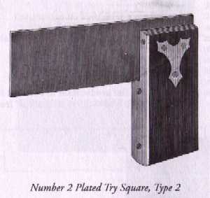 Stanley No. 2 Plated Try Square Type 2