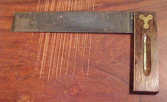 Details about   Vintage 8" Stanley No.#20 Wood/Brass Inlay Handle Wood Square 